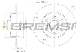BREMSI CD6786S - DISCHI FRENO - BRAKE DISCS