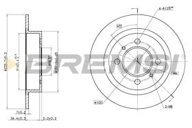 BREMSI CD6790S - DISCHI FRENO - BRAKE DISCS