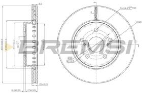 BREMSI CD6793V - DISCHI FRENO - BRAKE DISCS
