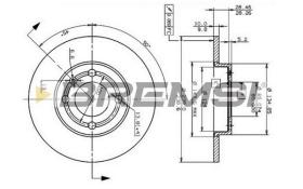 BREMSI CD6795S - DISCHI FRENO - BRAKE DISCS