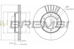 BREMSI CD6800V - DISCHI FRENO - BRAKE DISCS