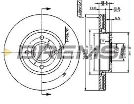 BREMSI CD6801V - DISCHI FRENO - BRAKE DISCS