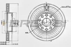 BREMSI CD6803V - DISCHI FRENO - BRAKE DISCS