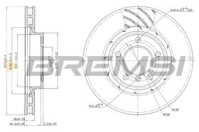 BREMSI CD6804V - DISCHI FRENO - BRAKE DISCS