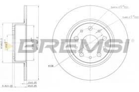 BREMSI CD6805S - DISCHI FRENO - BRAKE DISCS