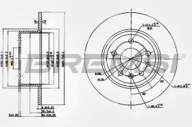 BREMSI CD6811S - DISCHI FRENO - BRAKE DISCS