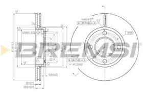 BREMSI CD6812V - DISCHI FRENO - BRAKE DISCS