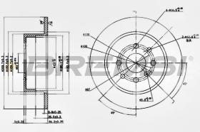 BREMSI CD6814S - DISCHI FRENO - BRAKE DISCS