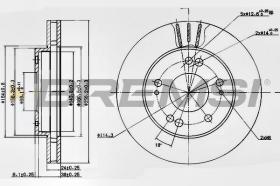 BREMSI CD6824V - DISCHI FRENO - BRAKE DISCS