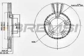BREMSI CD6826V - DISCHI FRENO - BRAKE DISCS