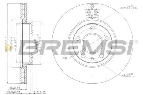 BREMSI CD6827V - DISCHI FRENO - BRAKE DISCS