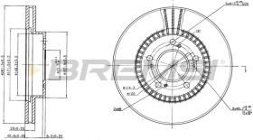 BREMSI CD6829V - DISCHI FRENO - BRAKE DISCS