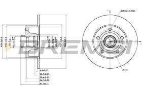 BREMSI CD6830S - DISCHI FRENO - BRAKE DISCS