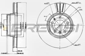 BREMSI CD6832V - DISCHI FRENO - BRAKE DISCS