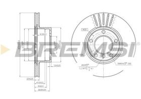 BREMSI CD6834V - DISCHI FRENO - BRAKE DISCS