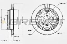 BREMSI CD6836V - DISCHI FRENO - BRAKE DISCS