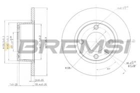 BREMSI CD6840S - DISCHI FRENO - BRAKE DISCS