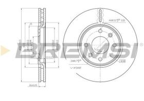 BREMSI CD6841V - DISCHI FRENO - BRAKE DISCS