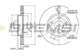 BREMSI CD6842V - DISCHI FRENO - BRAKE DISCS