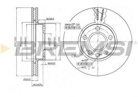 BREMSI CD6846V - DISCHI FRENO - BRAKE DISCS