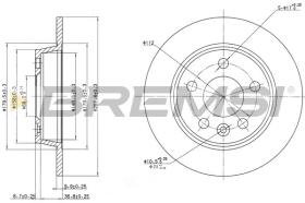 BREMSI CD6847S - DISCHI FRENO - BRAKE DISCS