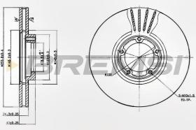 BREMSI CD6848V - DISCHI FRENO - BRAKE DISCS