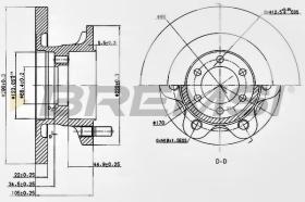 BREMSI CD6852S - DISCHI FRENO - BRAKE DISCS