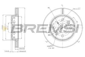 BREMSI CD6854V - DISCHI FRENO - BRAKE DISCS