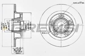 BREMSI CD6855S - DISCHI FRENO - BRAKE DISCS