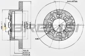 BREMSI CD6858S - DISCHI FRENO - BRAKE DISCS