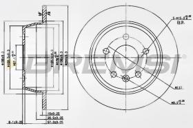 BREMSI CD6861S - DISCHI FRENO - BRAKE DISCS