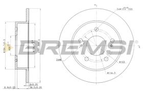 BREMSI CD6863S - DISCHI FRENO - BRAKE DISCS