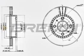 BREMSI CD6867V - DISCHI FRENO - BRAKE DISCS