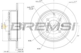 BREMSI CD6869S - DISCHI FRENO - BRAKE DISCS