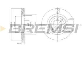 BREMSI CD6870V - DISCHI FRENO - BRAKE DISCS