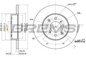 BREMSI CD6872S - DISCHI FRENO - BRAKE DISCS