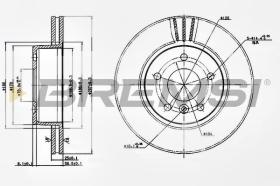 BREMSI CD6873V - DISCHI FRENO - BRAKE DISCS