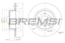 BREMSI CD6874S - DISCHI FRENO - BRAKE DISCS