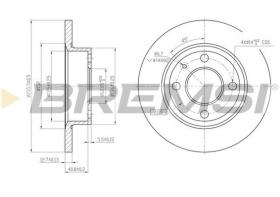 BREMSI CD6875S - DISCHI FRENO - BRAKE DISCS