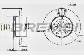 BREMSI CD6876V - DISCHI FRENO - BRAKE DISCS