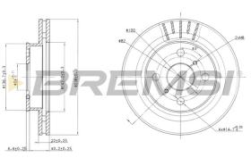 BREMSI CD6880V - DISCHI FRENO - BRAKE DISCS