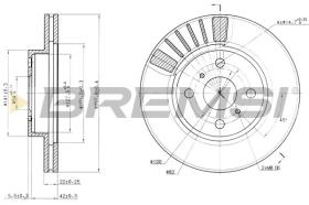 BREMSI CD6881V - DISCHI FRENO - BRAKE DISCS