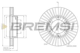 BREMSI CD6882V - DISCHI FRENO - BRAKE DISCS