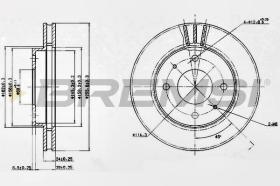 BREMSI CD6885V - DISCHI FRENO - BRAKE DISCS
