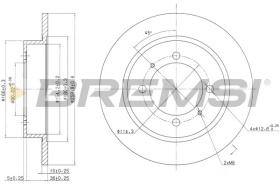BREMSI CD6886S - DISCHI FRENO - BRAKE DISCS