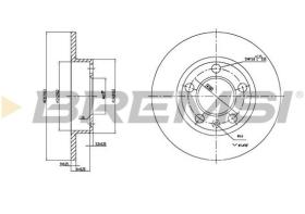BREMSI CD6929S - DISCHI FRENO - BRAKE DISCS