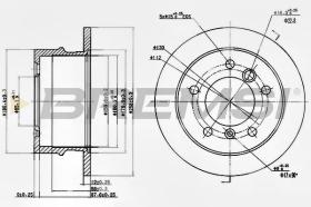 BREMSI CD6931S - DISCHI FRENO - BRAKE DISCS