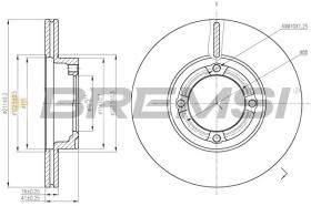 BREMSI CD6941V - DISCHI FRENO - BRAKE DISCS