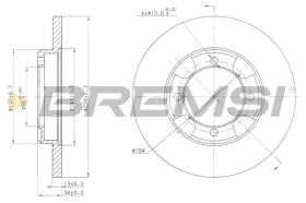 BREMSI CD6947S - DISCHI FRENO - BRAKE DISCS