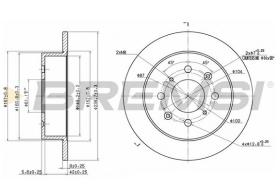 BREMSI CD6950S - DISCHI FRENO - BRAKE DISCS
